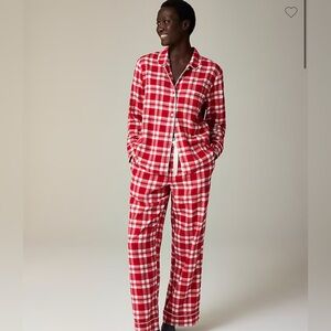 Jcrew flannel pajama set XL